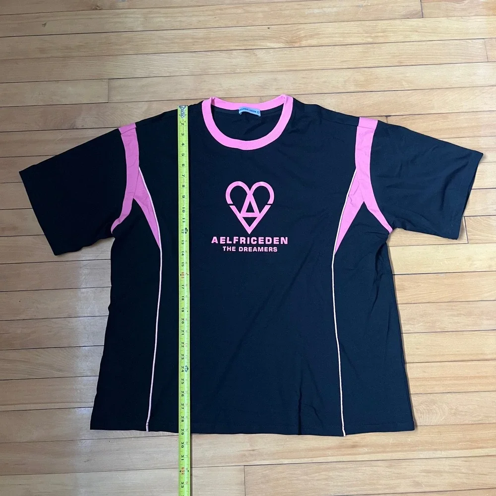 Aelfric Eden The Dreamers Heart Logo Graphic Tee Black Pink XL Streetwear Shirt - Picture 2 of 5